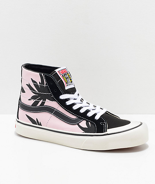 vans sk8 hi total black