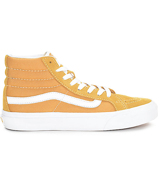 Vans Sk8-Hi Amber Gold Womens Skate Shoes | Zumiez