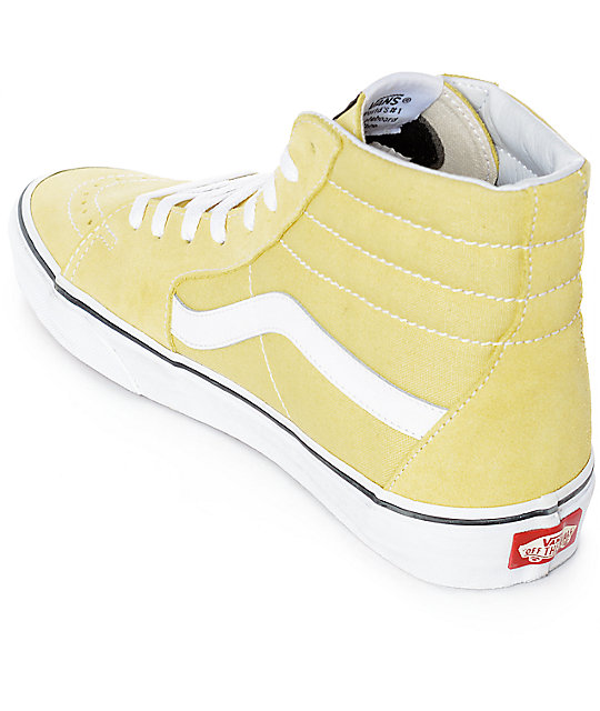 yellow hi top vans