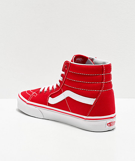 vans sk8 hi hombre rojas