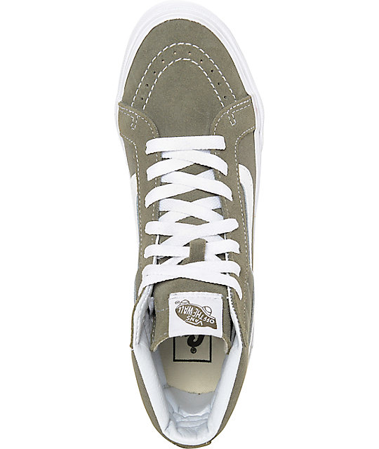 vans sk9 hi womens olive