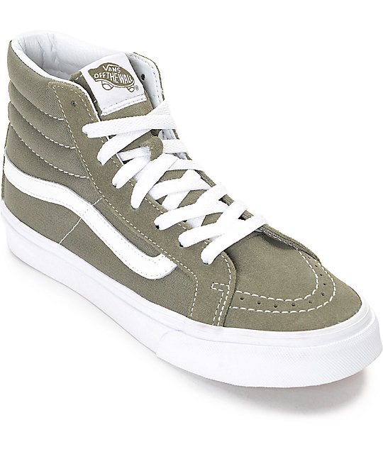 Vans Sk8-Hi Grapeleaf Olive zapatos de skate para mujeres | Zumiez