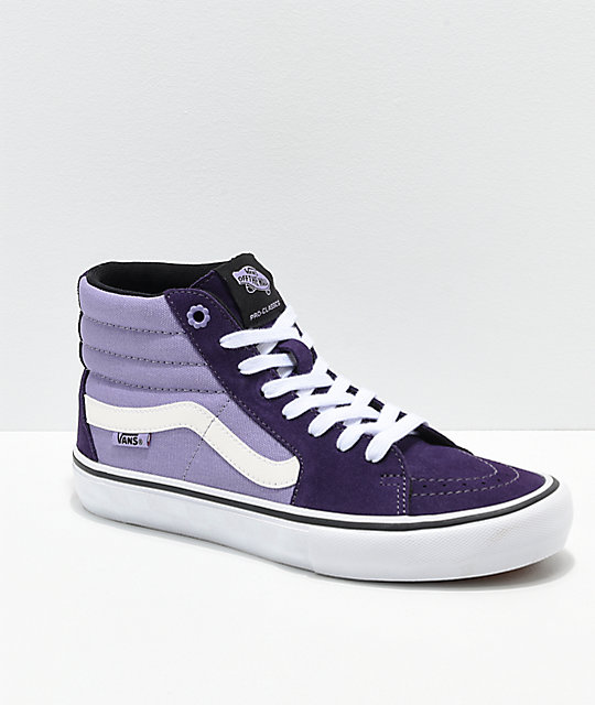 vans morados mujer