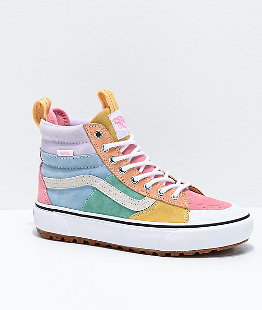 Vans Sk8Hi MTE 2.0 DX Pastel Blue, Pink & Purple Shoes