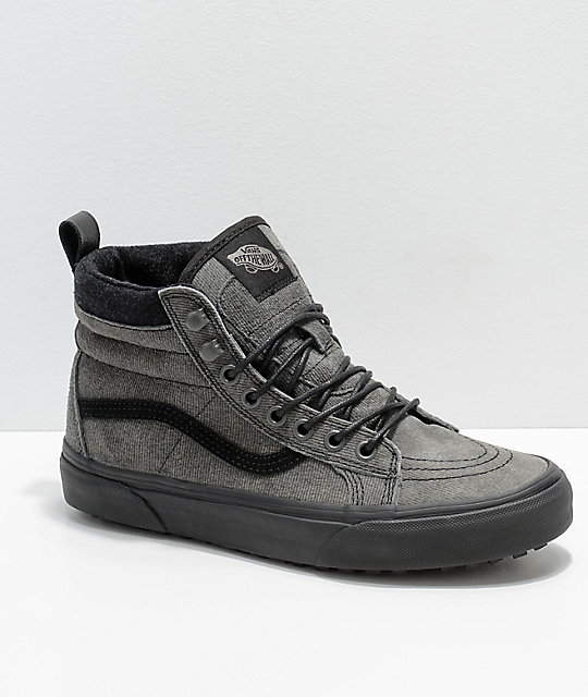 gray denim vans