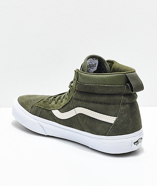 army green vans high tops