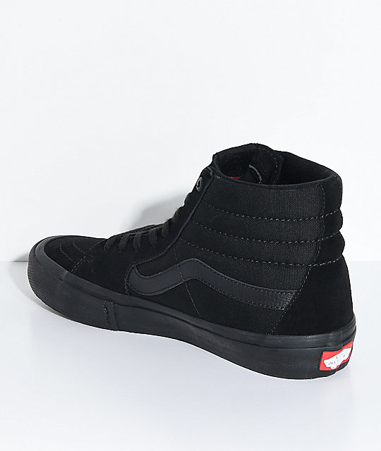 vans sk8 hi pro blackout