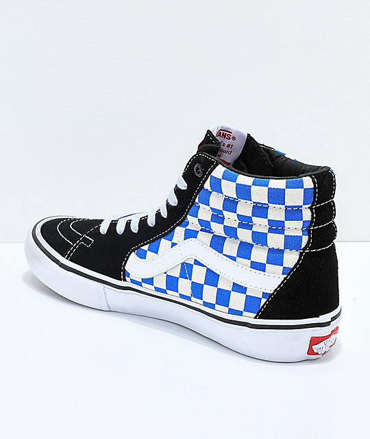 vans negro con azul