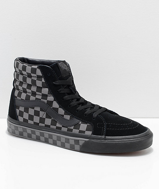 Vans sk8 hi black pewter checkerboard