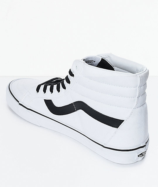 vans sk8 hi reissue white