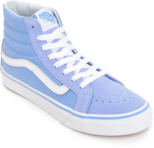 sky blue high top vans