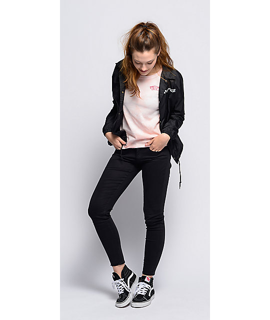 vans sk8 hi with skinny jeans