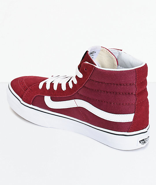 Vans Sk8-Hi Slim Windsor Wine Shoes | Zumiez