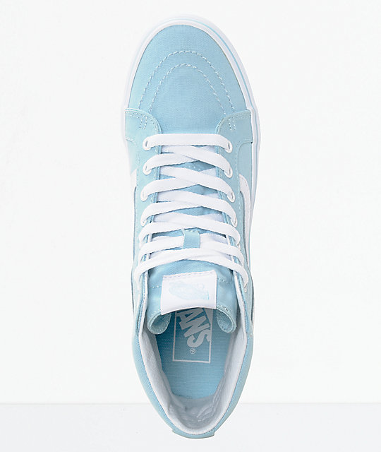 vans high top mujer azul