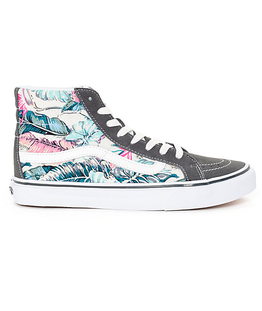 vans grises de mujer