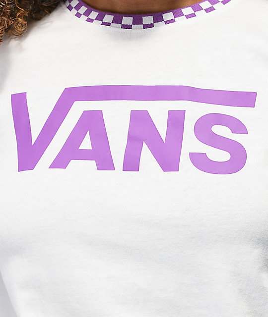 vans t shirt womens purple