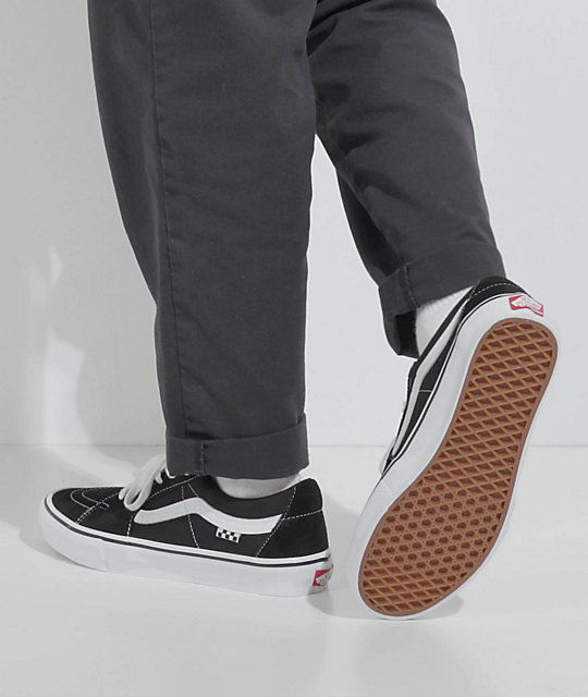 Vans Skate Sk8-Low Black & White Skate Shoes