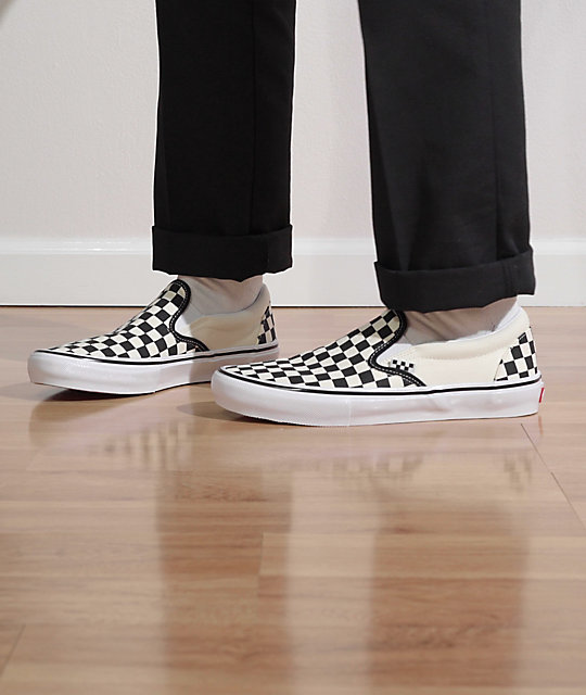 koffie rijk Tanzania Vans Skate Slip-On Black & White Checkerboard Skate Shoes