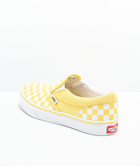 buy \u003e yellow checkered vans size 4, Up 