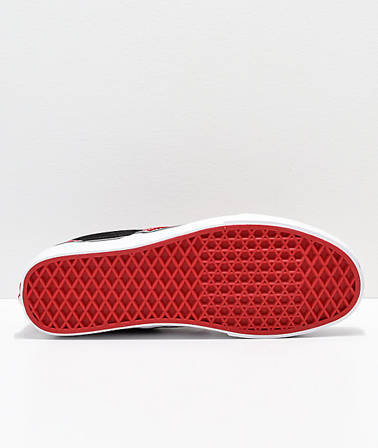 zumiez red checkered vans