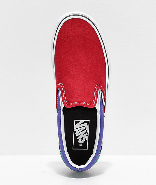 vans era color block platform shoes