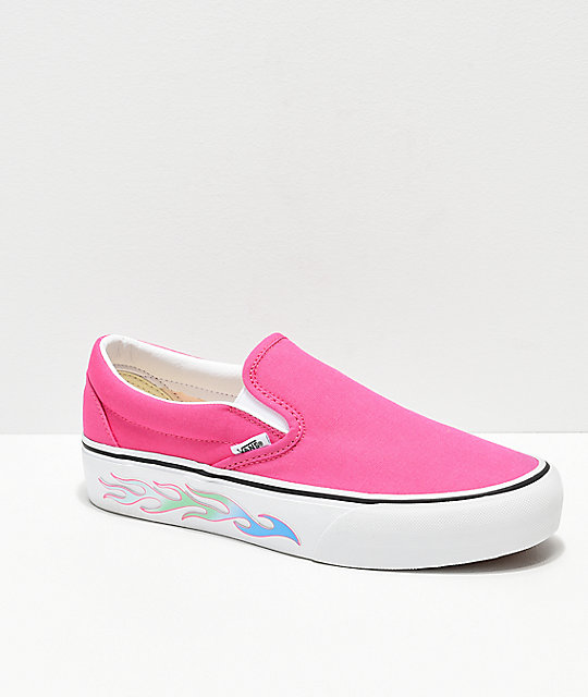 hot pink vans shoes