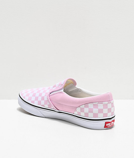 pink checkerboard vans kids