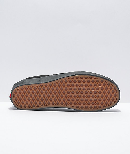 vans classic slip on black monochromatic shoes