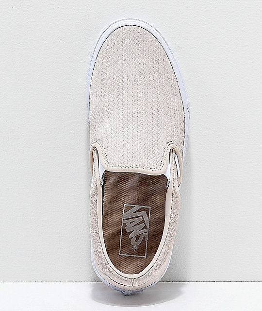 vans slip on embossed