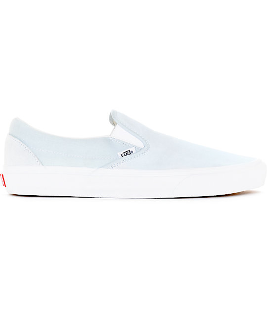 Vans Slip-On Pastel Blue Skate Shoes | Zumiez