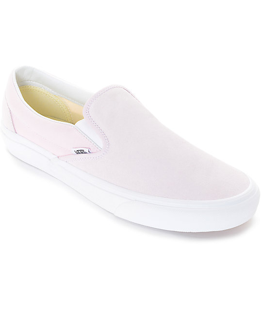 Vans Slip-On Pastel Pink Skate Shoes