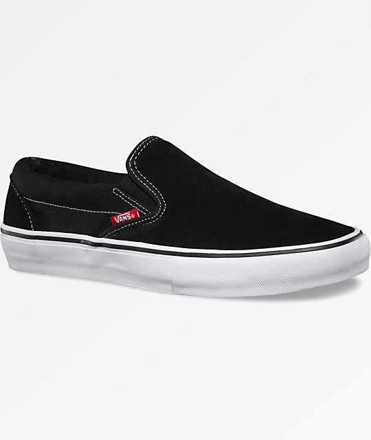 Vans Slip-On Pro Black & White Shoes | Zumiez.ca