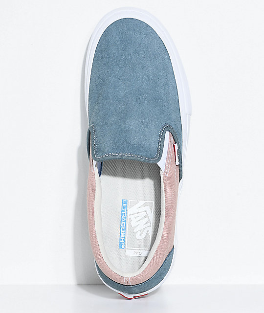 vans slip on azul
