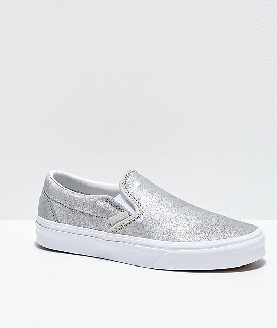 glitter slip on shoes cheap online