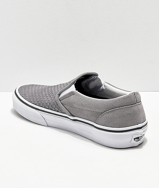 vans slip on gris