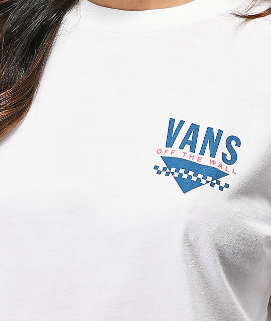 camiseta vans blanca