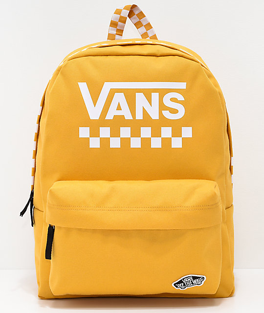 mochilas vans hombre dorados