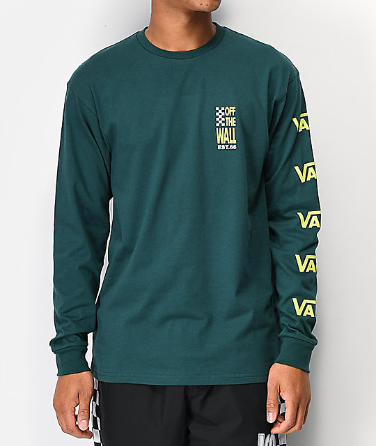 camiseta vans verde