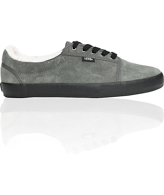 vans fleece lined slip ons