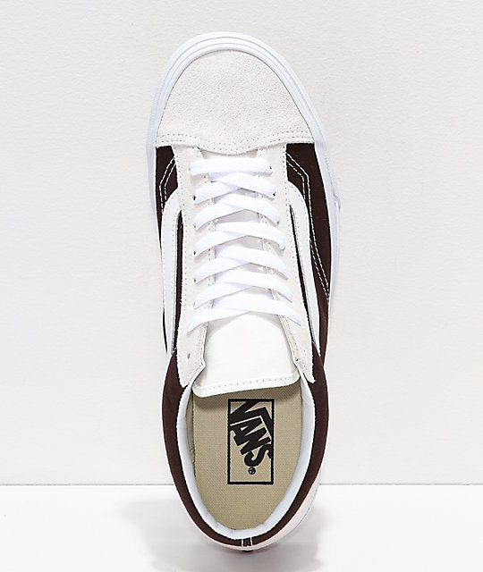 Vans Style 36 BMX Checkerboard Brown & White Skate Shoes | Zumiez