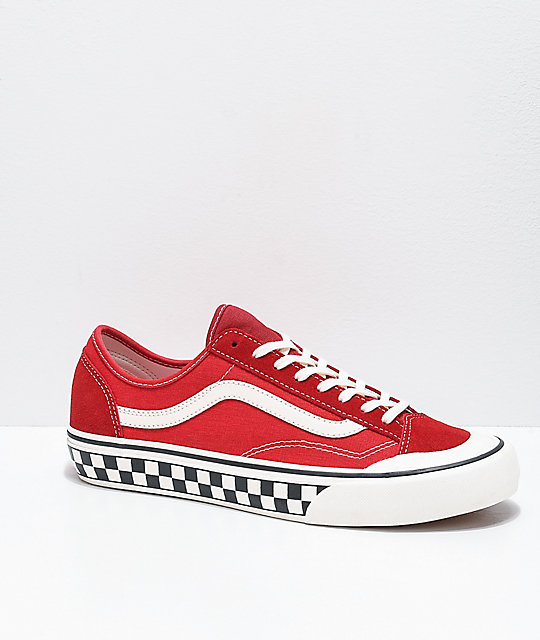 vans style 36 decon sf red
