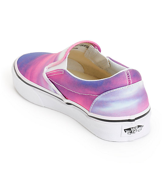 Vans Sunset Purple Slip-On Shoes | Zumiez