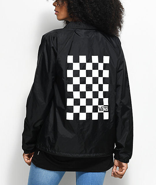 checkered vans jacket