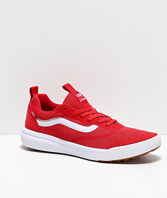 vans red tennis shoes