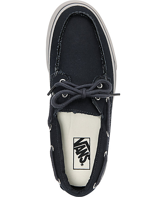 vans boat shoes grey