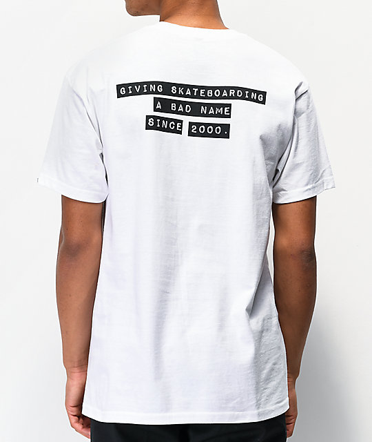 camiseta vans blanca