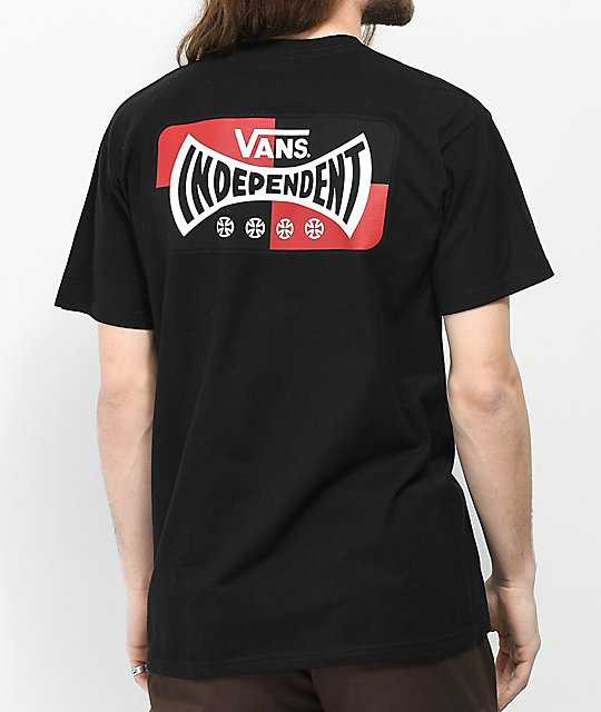 camiseta negra vans