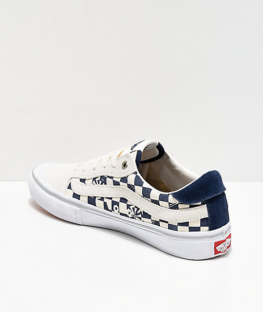 Vans x Independent Style 112 Blue & White Checkerboard Skate Shoes Vans x Independent Style 112 Blue & White Checkerboard Skate Shoes