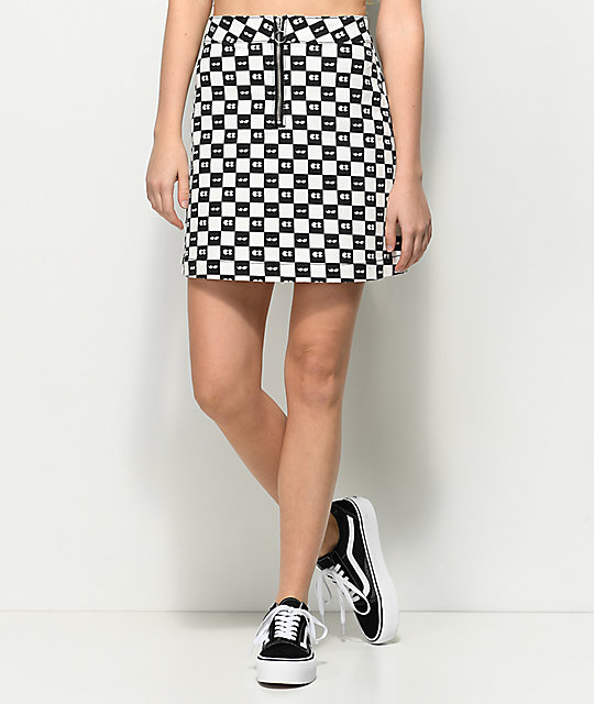 vans checkered skirt