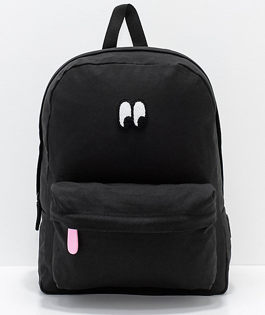 mochila negra de vans